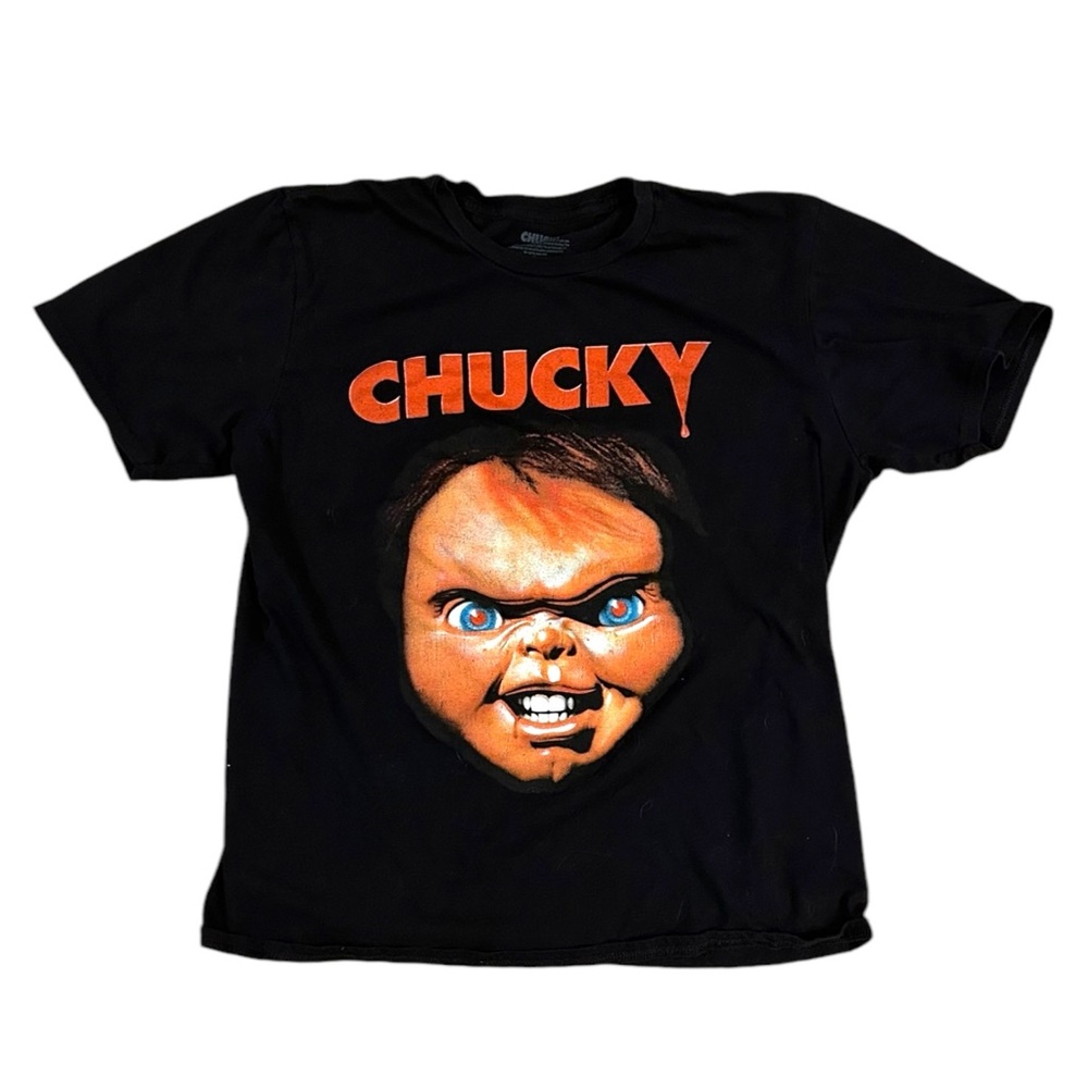 Chucky Graphic Men’s Large T Shirt Horror Halloween Cotton Scary Childs Play